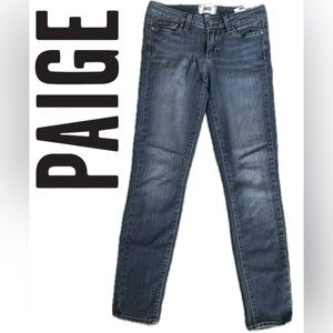 PAIGE Verdugo Ankle Dark Blue Skinny Jeans | 25